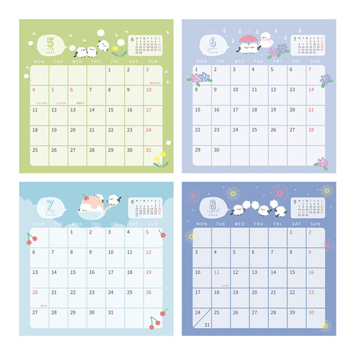 2026年版・卓上】 ラボクリップ（LABCLIP） 卓上カレンダー トリオ