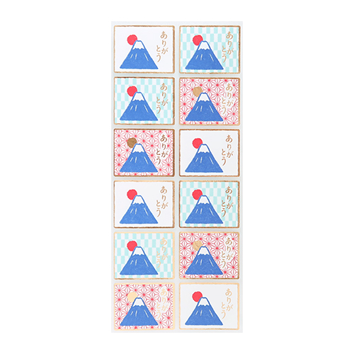 インディゴ PS598 シール 富士山／ありがとう｜【ハンズネットストア】