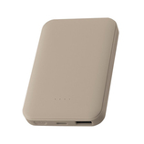 手動発電式バッテリー・グレー・5000mAh USB Type-C出力 ACモバイルバッテリー グレー 最大PD20W対応 5000mAh