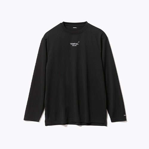 テンシャル（TENTIAL） BAKUNE Dry Men's 長袖Tシャツ ブラック／L