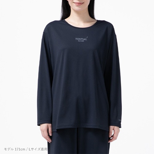 テンシャル（TENTIAL） BAKUNE Dry Women's 長袖Tシャツ ネイビー／XL
