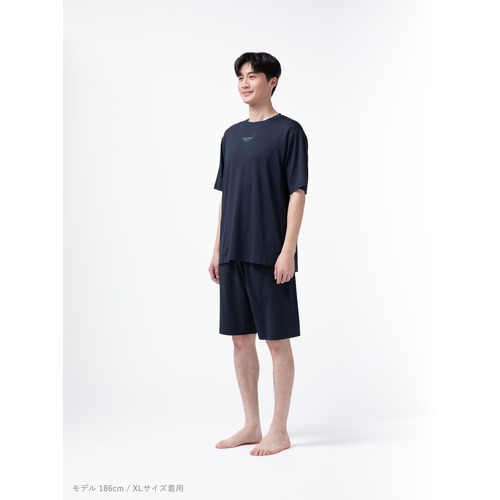 テンシャル（TENTIAL） バクネ（BAKUNE） Mesh 半袖Tシャツ ネイビー
