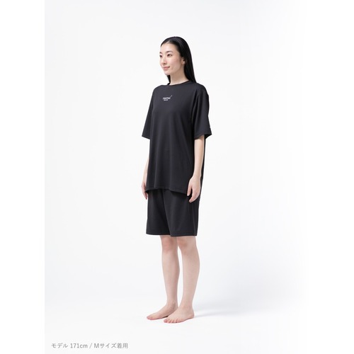 1度のみ着用　テンシャル　バクネ　BLACK テンシャル（TENTIAL） BAKUNE Mesh 半袖Tシャツ ブラック／M