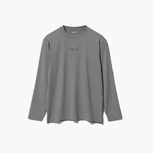 【2025年最新】大人気ブランドの人気アイテム  テンシャル（TENTIAL） BAKUNE Mesh 長袖Tシャツ グレー／L ルームウェア・パジャマ