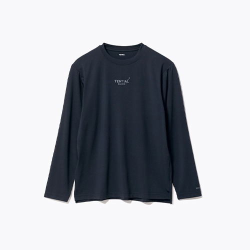 テンシャル（TENTIAL） バクネ（BAKUNE） Mesh 長袖Tシャツ ブラック