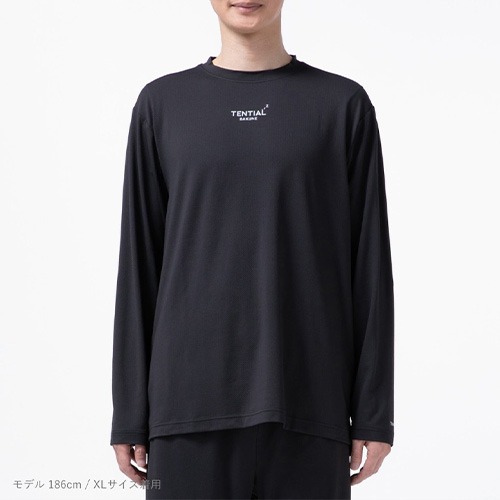 テンシャル（TENTIAL） BAKUNE Mesh 長袖Tシャツ ブラック／XL