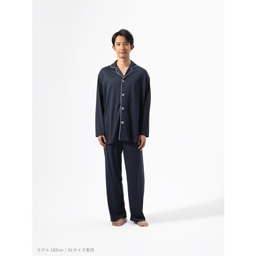 売れ筋新商品 テンシャル（TENTIAL） ネイビー／L 長袖シャツ Pajamas BAKUNE ルームウェア・パジャマ