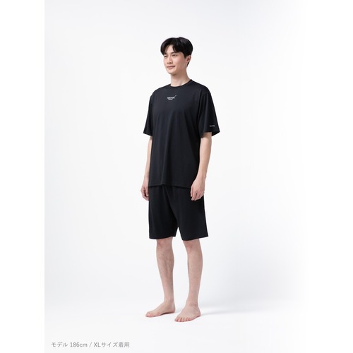 1度のみ着用　テンシャル　バクネ　BLACK テンシャル（TENTIAL） BAKUNE Dry Men's 半袖Tシャツ ブラック／XL