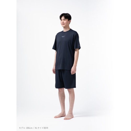 bakune bakunedry XS 新品 テンシャル（TENTIAL） BAKUNE Dry Men's 半袖Tシャツ ネイビー