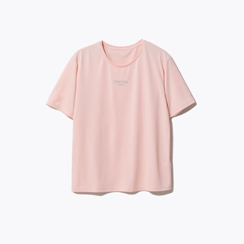 【美品】TENTIAL テンシャル バクネ BAKUNE 半袖　ピンク テンシャル（TENTIAL） BAKUNE Dry Women's 半袖Tシャツ ピンク