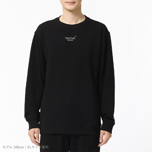【試着のみ】TENTIAL BAKUNE ブラック スウェット テンシャル（TENTIAL） BAKUNE スウェット Men's 長袖クルー