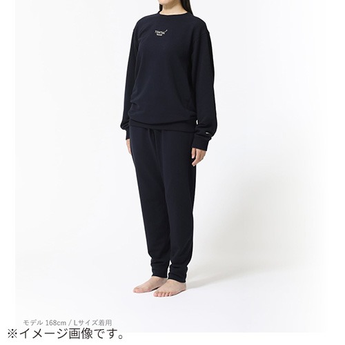 【試着のみ】TENTIAL BAKUNE ブラック スウェット ブラック 【テンシャル】BAKUNE RECOVERY WEAR Sweat Shirt Mens 上