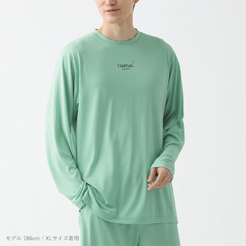 テンシャル（TENTIAL） BAKUNE Dry Men's 長袖Tシャツ グリーン／L