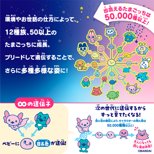 バンダイ たまごっちパラダイス（Tamagotchi Paradise） ブルー