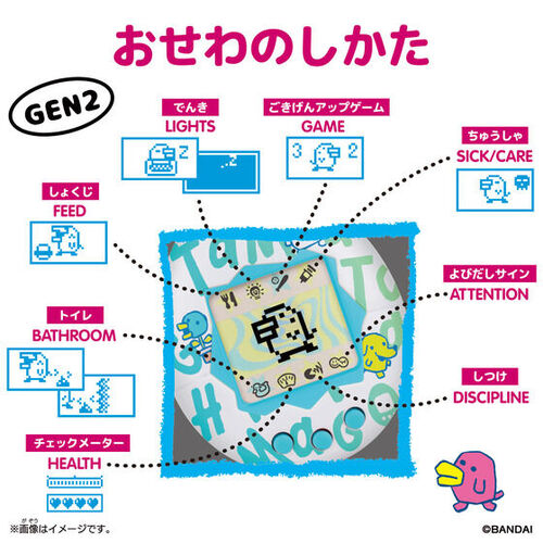 キャラメルコーン♡たまごっちset バンダイ オリジナルたまごっち（Original Tamagotchi） Caramel Nuts