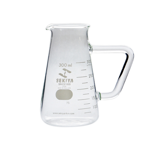 セキヤ コニカルビーカー 取っ手付 300ml 72 800 110 実験用品 ビーカー フラスコ 東急ハンズネットストア