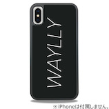 【iPhoneX】 ケースオクロック ウェイリー(WAYLLY) ロゴ・ホワイト WL8-LG-WH