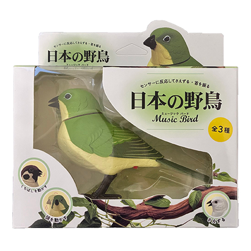 502mn76◇京都イシハラ メルヘン 月と妖精 鳥リス◇未使用品 ティーケーエスケー（TKSK） 日本の野鳥 music bird メジロ｜【ハンズ