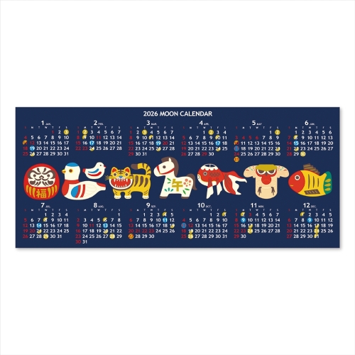 2026年版・卓上】 フラッグス（FLAGS） カレンダーカード 縁起物