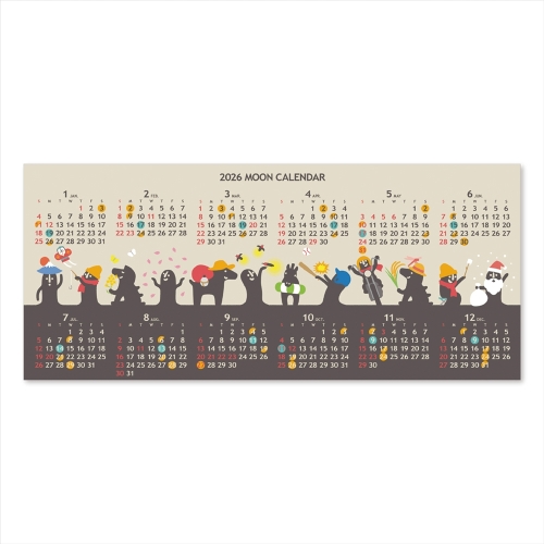2026年版・卓上】 フラッグス（FLAGS） ムーンカレンダー ポスト