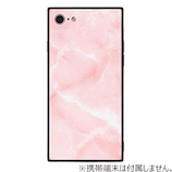 【iPhone8/7】 EYLEスクエア型ケース TILE 大理石 ピンク
