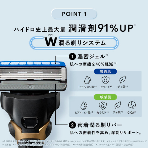 シック（Schick） ハイドロ極 ホルダー 普通肌用（本体＋刃2コ