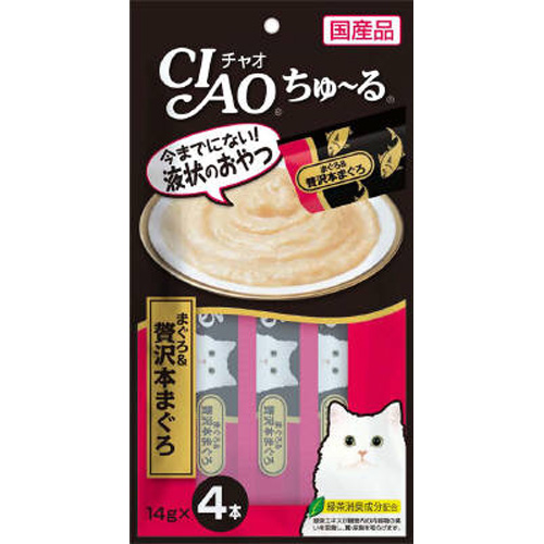 いなば チャオ（CIAO） ちゅ～る SC−150 まぐろ＆贅沢まぐろ 14g×4本