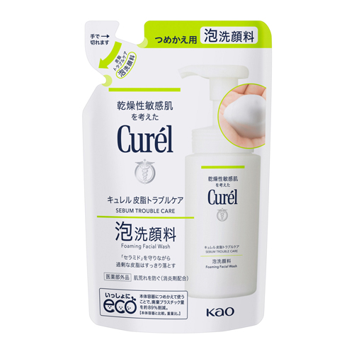 キュレル（Curel） 皮脂トラブルケア泡洗顔料 つめかえ用 130mL