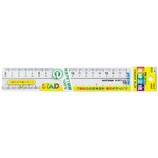 クツワ 再生PET直線定規 18cm ES180