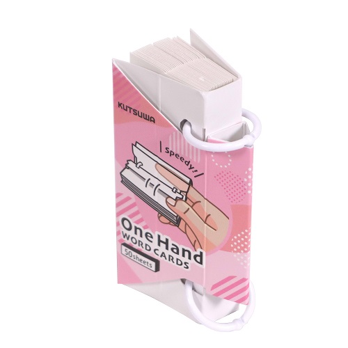 クツワ（KUTSUWA） ワンハンド単語カード 大 SC233 ピンク｜【ハンズ