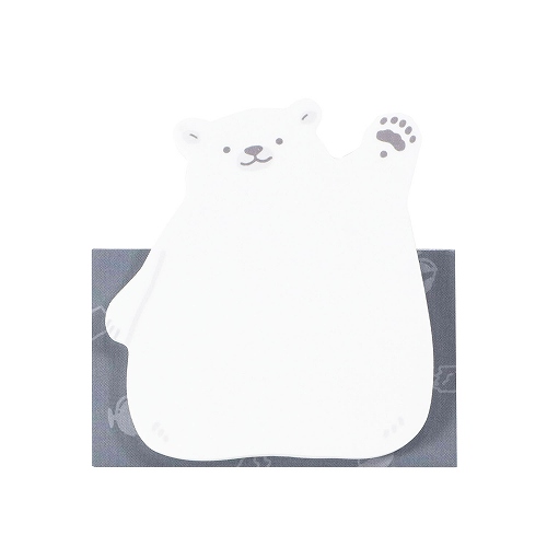 【クマページ】 クツワ はーい！付箋 SC242E シロクマ｜【ハンズネットストア】