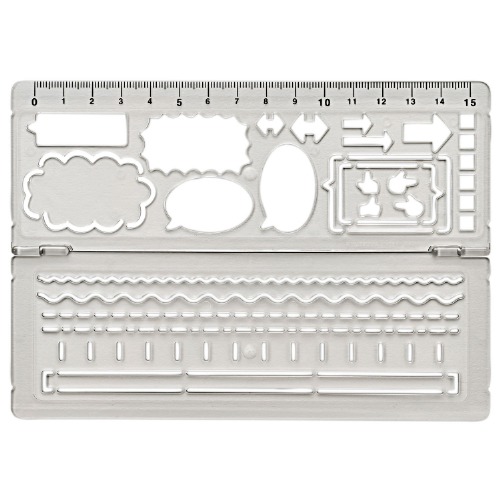 クツワ 見やすいノートが作れるテンプレート KB043BK スモーク