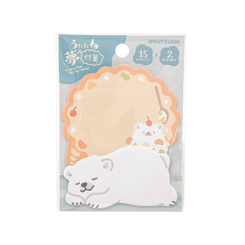 クツワ（KUTSUWA） うたたね夢付箋 SC251H シロクマ｜【ハンズネット