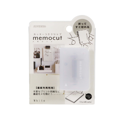 クツワ（KUTSUWA）　メモカットクリップ　CC100WH　ホワイト