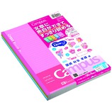 コクヨ 学習罫キャンパスノート 文章罫 5色パック(シール付き) B+罫 セミB5 ノ−F3CBM−L2X5