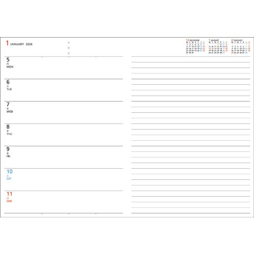 2026年1月始まり】 コクヨ（KOKUYO） キャンパスダイアリー A5