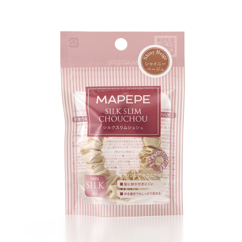 マペペ（mapepe） シルクスリムシュシュ シャイニーベージュ｜【ハンズ