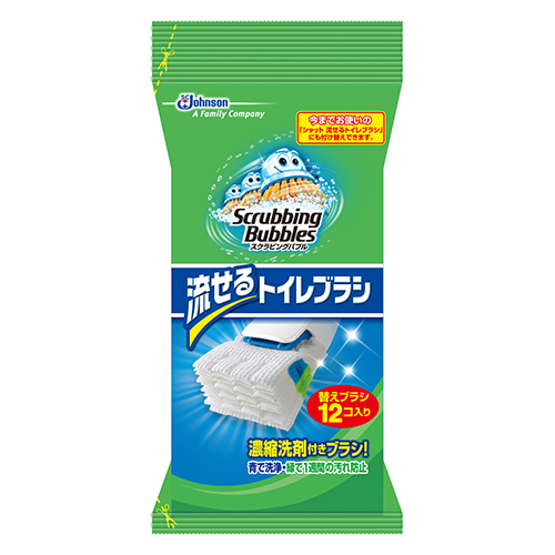 ジョンソン シャット流せるトイレブラシ 替えブラシ 12個入