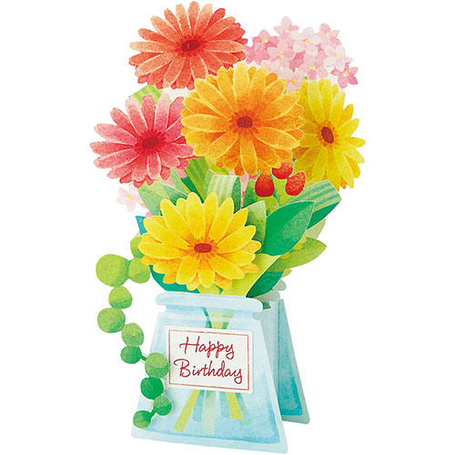 サンリオ 花びんにガーベラ 7846 カード ポストカード バースデー 誕生日カード 東急ハンズネットストア
