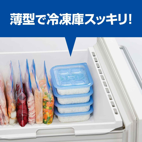 ジップロック（Ziploc） ごはん保存容器 一膳用 薄型 290mL 5個入
