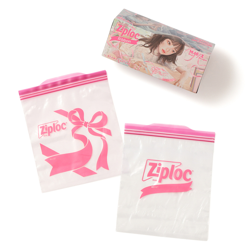 ジップロック（Ziploc） デザインバッグ リボン M 40枚入り｜【ハンズ