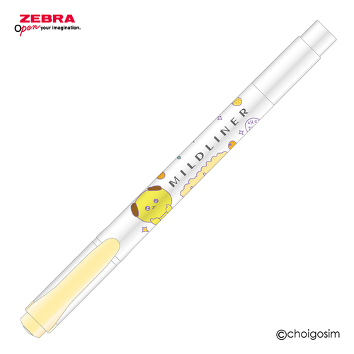 熊手真白　ミニプラシート　ストローマーカー ゼブラ（ZEBRA） マイルドライナー チェゴシムコラボ シャーベット