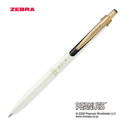 ゼブラ（ZEBRA） サラサグランド 0.5mm スヌーピー ホワイト/黒インク