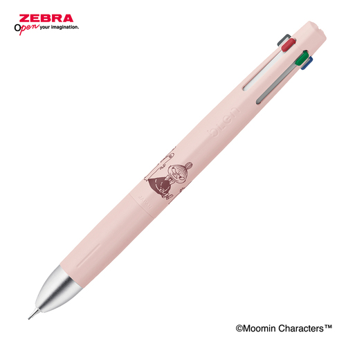 ゼブラ（ZEBRA） ブレン4＋S 0.5mm ムーミンデザイン シェルピンク