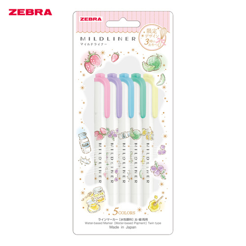ゼブラ（ZEBRA） マイルドライナー 3時のおやつ WKT7-ST-5C-A 5色A
