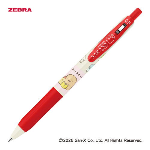 ゼブラ（ZEBRA） サラサクリップ 0.5mm すみっコぐらし レッド