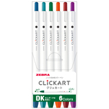 ゼブラ（ZEBRA） クリッカート6色セット スタンダードカラー｜【ハンズ