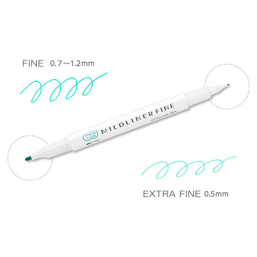 ゼブラ（ZEBRA） マイルドライナー ファイン 5色セットB 【数量限定