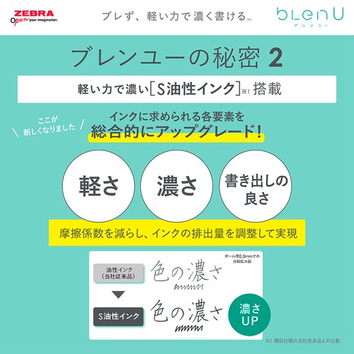 ゼブラ（ZEBRA） ブレンU 0.7mm ブラック/赤インク｜【ハンズネット