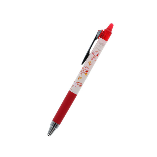 サンスター文具 フリクションポイントノック 0.4mm スヌーピー/レッド